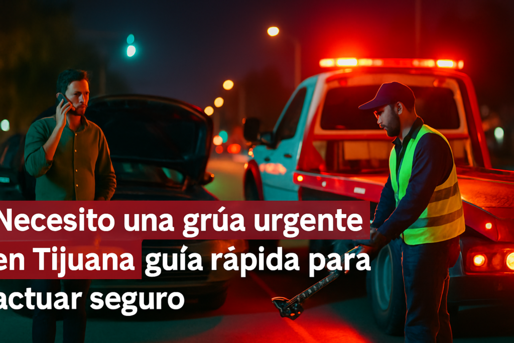 Necesito una grúa urgente en Tijuana guía rápida para actuar seguro