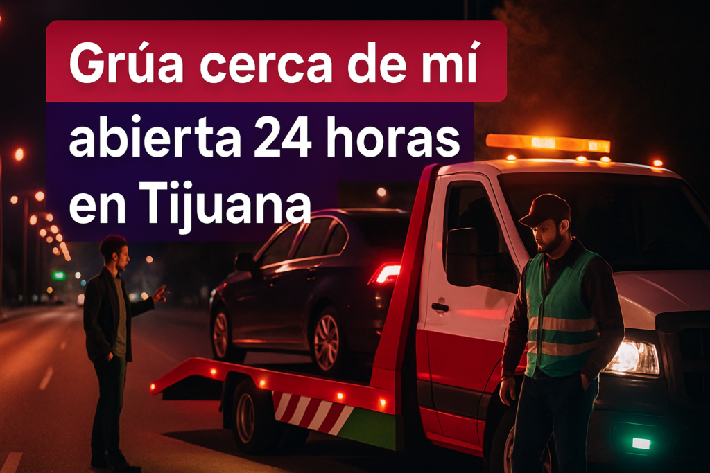 Grúa cerca de mí abierta 24 horas en Tijuana